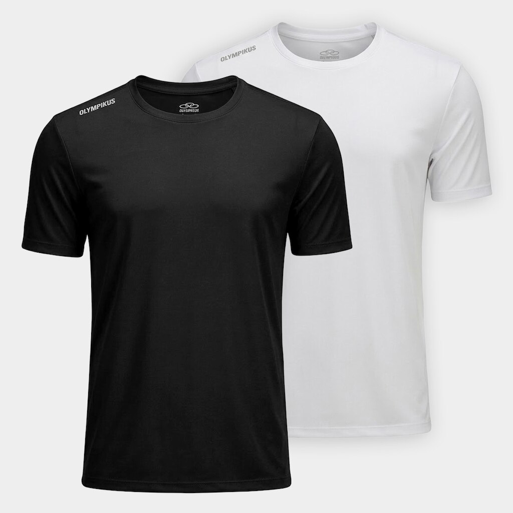 Kit Camisetas Olympikus Essential Mc 2.0 2 Peças Masculino