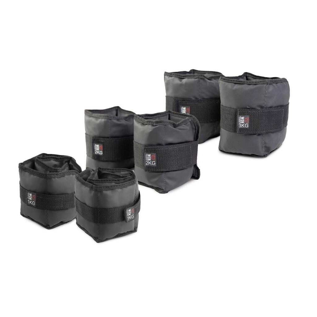 Kit Caneleiras de Peso WON 1 kg, 2 kg e 3 kg - Pares PRO