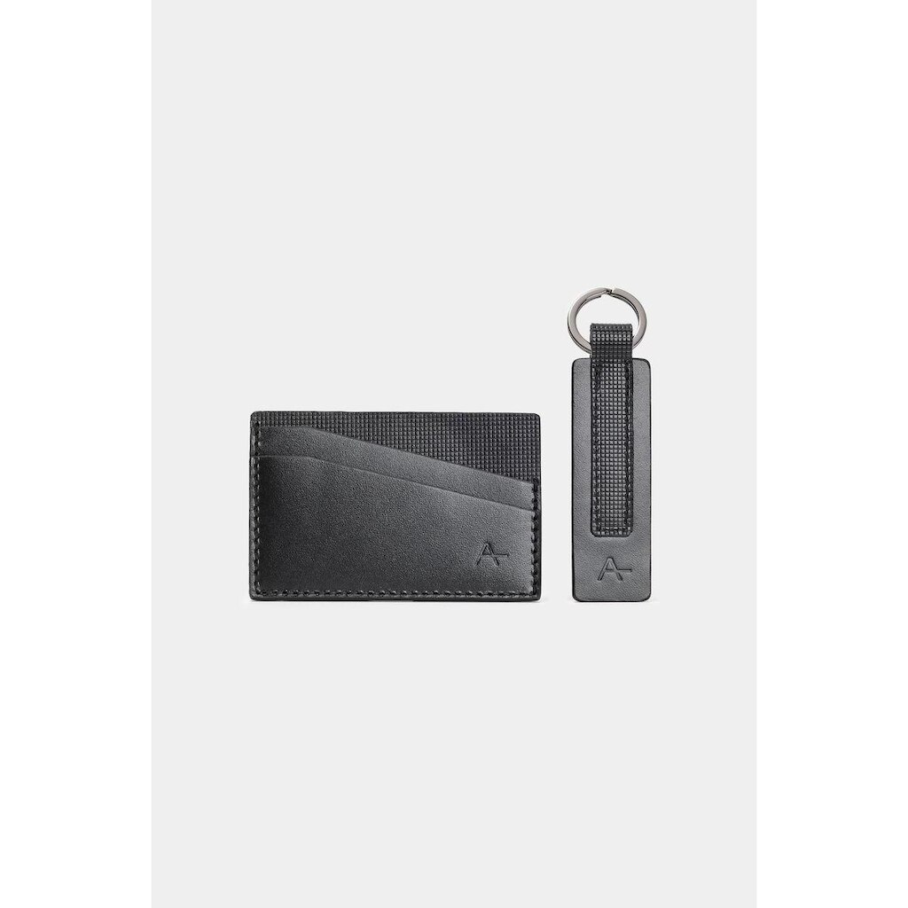 Kit Chaveiro e Porta Cartão Aramis Preto