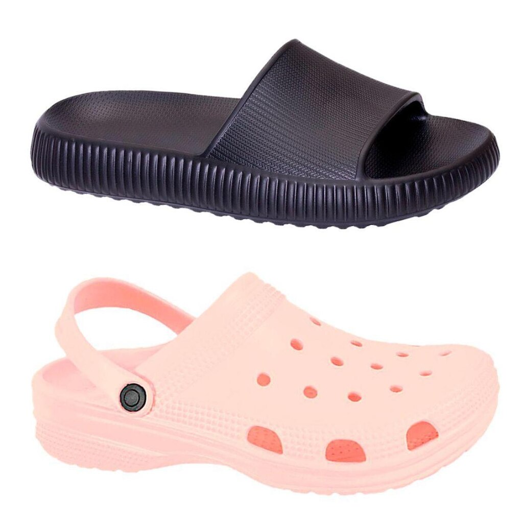 Kit Chinelo + Babuche Nuvem Original Muito Leve e Macio Unissex