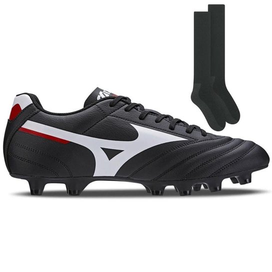 Kit Chuteira Campo Mizuno Morelia Club + Par de M