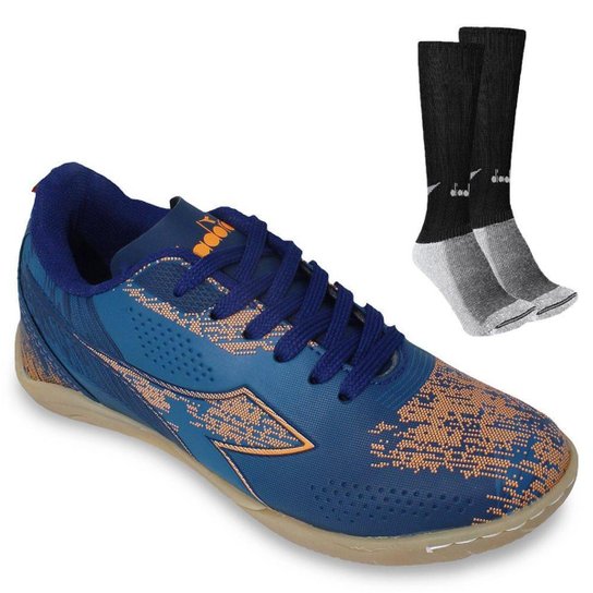 Kit Chuteira Futsal Diadora Agilita Meião Marinho Netshoes
