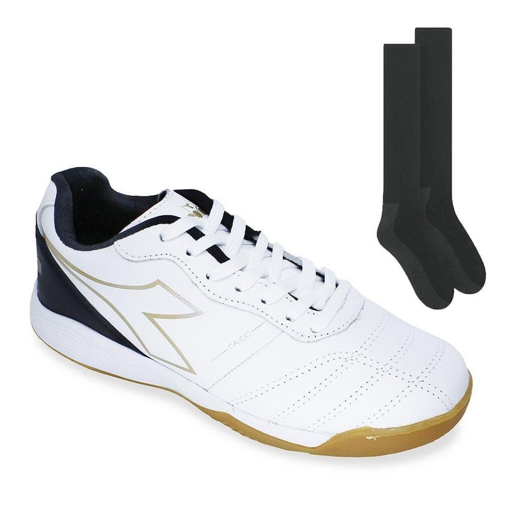 Kit Chuteira Futsal Diadora Calcio Elite + Par de