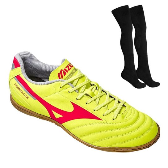 Kit Chuteira Futsal Mizuno Morelia Club + Par de