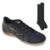 Kit Chuteira Futsal Penalty Garra Infantil + Par - Preto