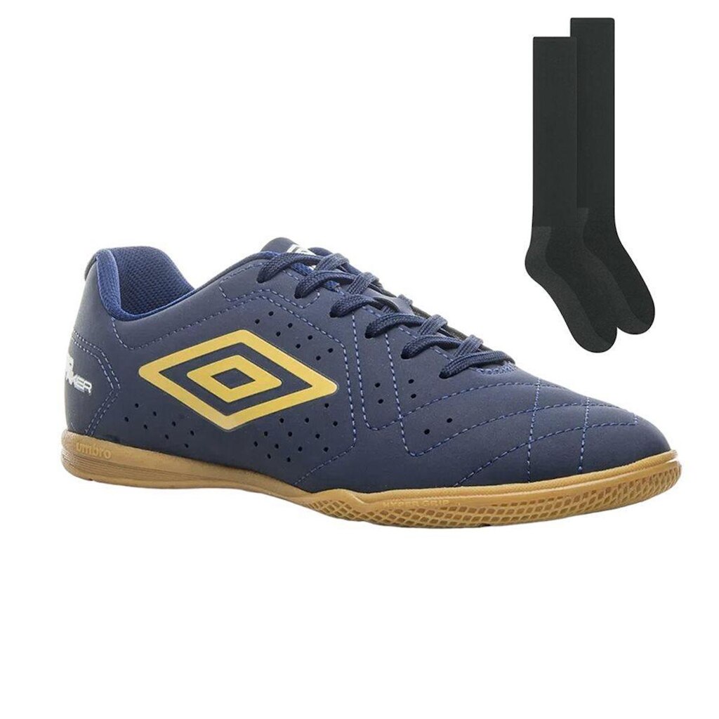 Kit Chuteira Futsal Umbro Neo Striker + Par de Me
