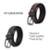 Kit Cinto Couro Fivela Regulável com 2 Cintos Masculino - Preto+Marrom