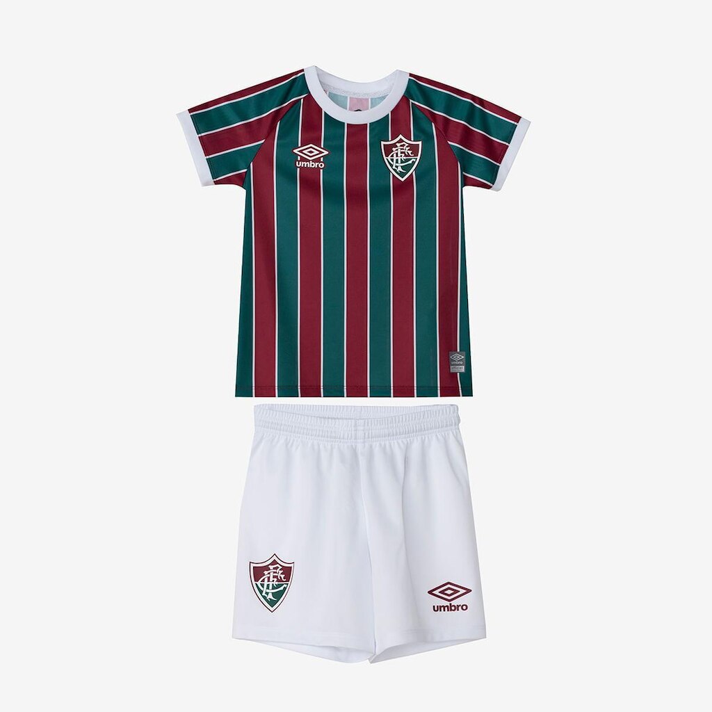 Kit Clube Infantil Umbro Fluminense Oficial 1 2023 - U34FL01684-542