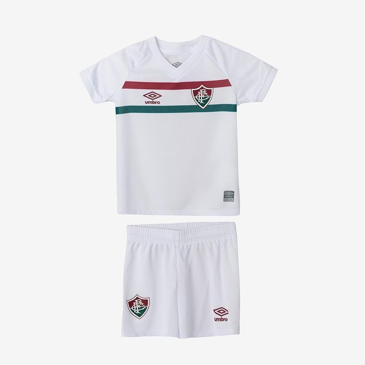 Kit Clube Infantil Umbro Fluminense Oficial 2 2023 Menor preço em Kit Clube Infantil Umbro Fluminense Oficial 2 2023