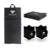 Kit Colchonete Dobrável D50 Academia Par de Caneleira Musculação Fitness Tornozeleira - Preto
