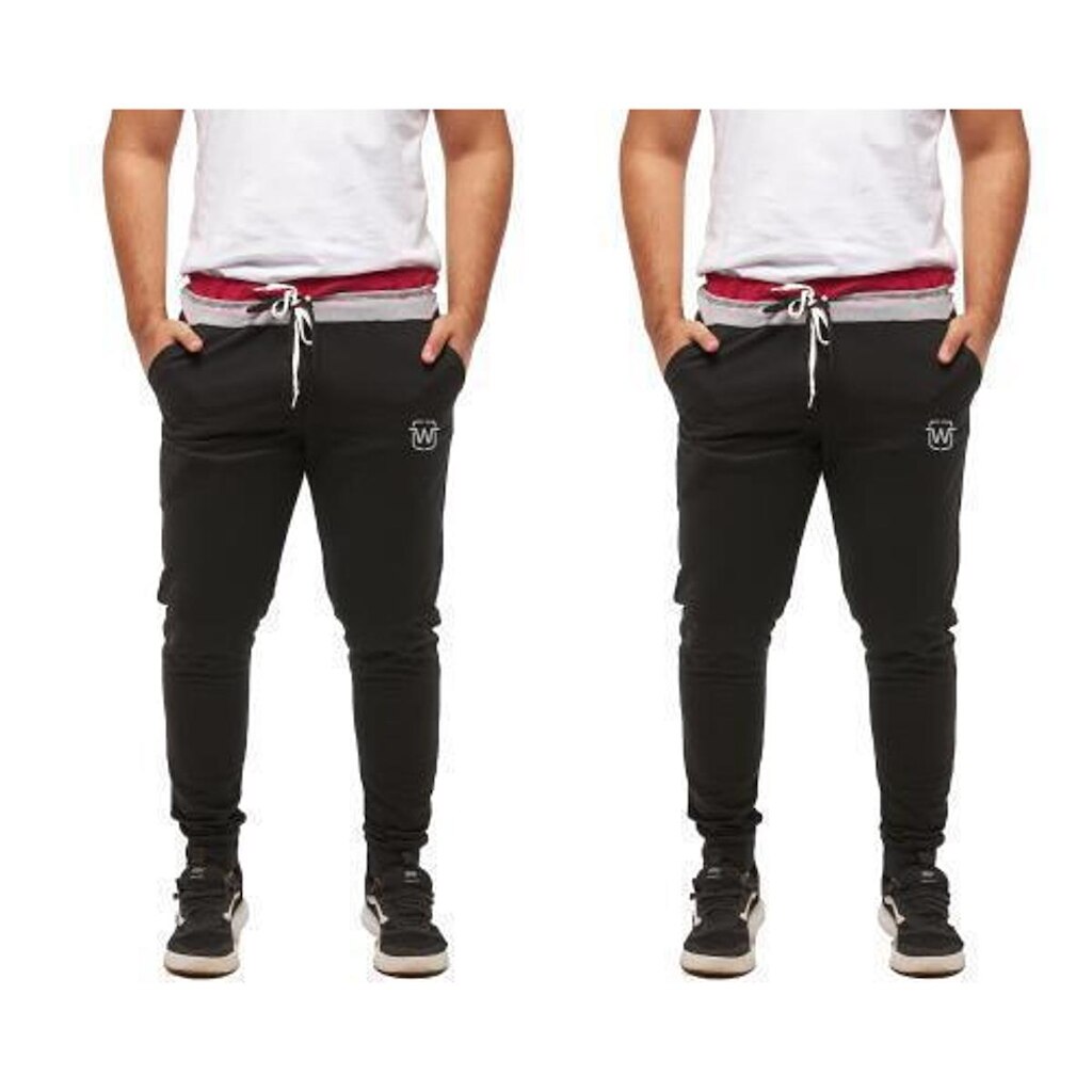 KIT COM 02 CALÇAS DE MOLETOM MASCULINA WOOKS SKINNY CONFORT