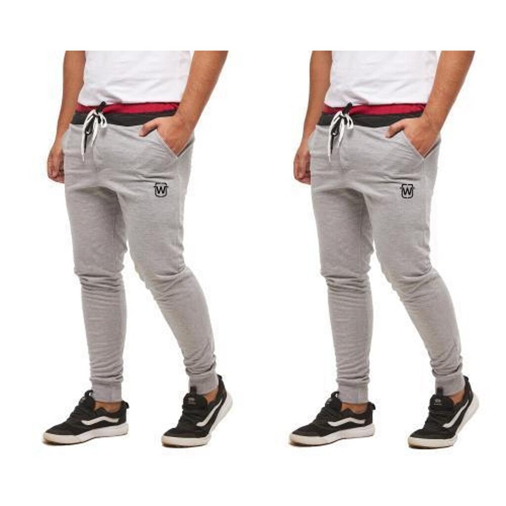 KIT COM 02 CALÇAS DE MOLETOM MASCULINA WOOKS SKINNY CONFORT