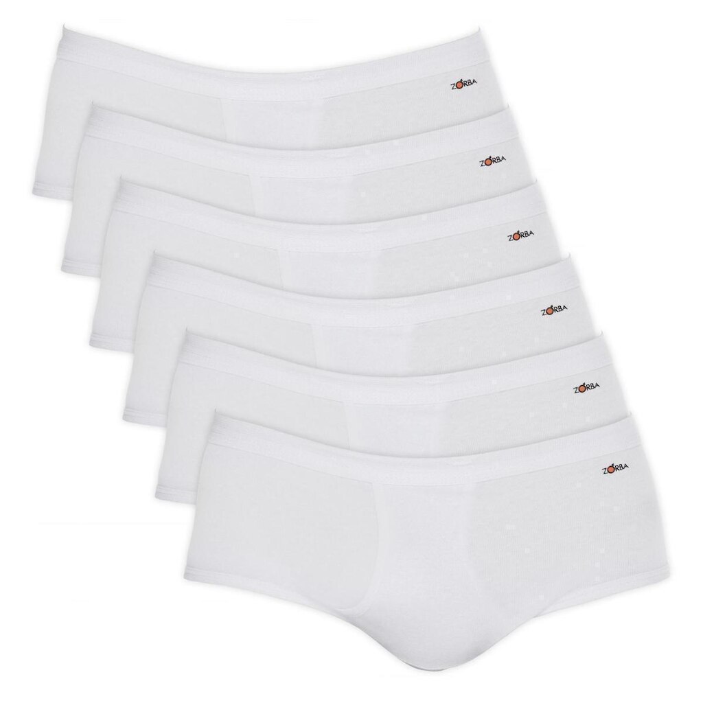 Kit com 06 Cuecas Zorba Slip Linea 185 Bco/Gra/Mho - G