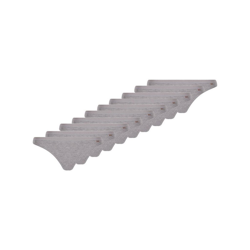 Kit com 10 Calcinhas Tanga Loba 40354-001 Cinza
