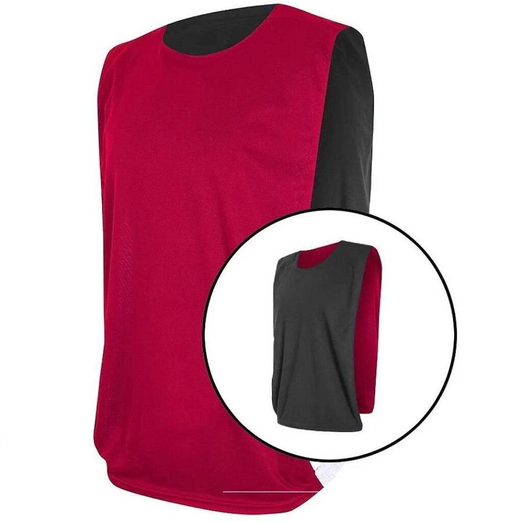 Kit com 10 Coletes Dupla Face TRB Vermelho e Preto