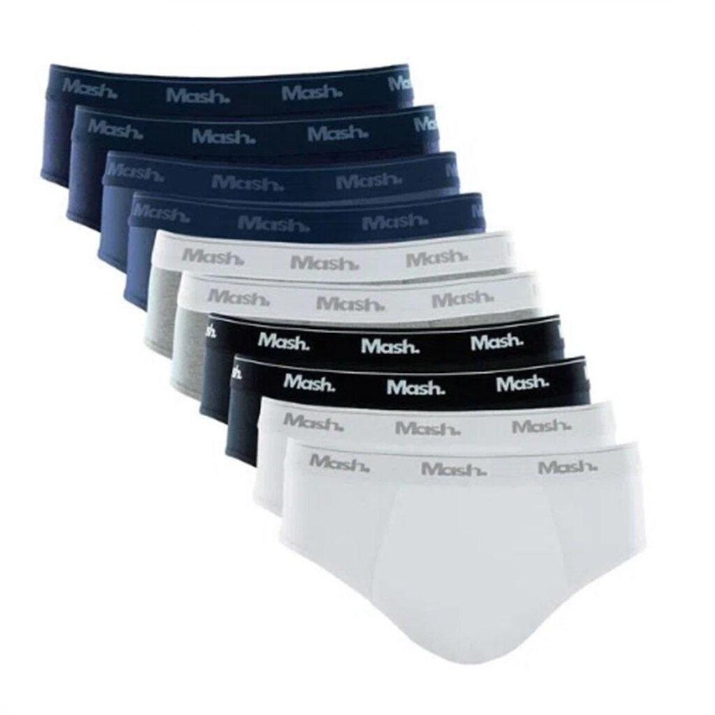 Kit com 10 Cuecas Adulto Slip - Mash