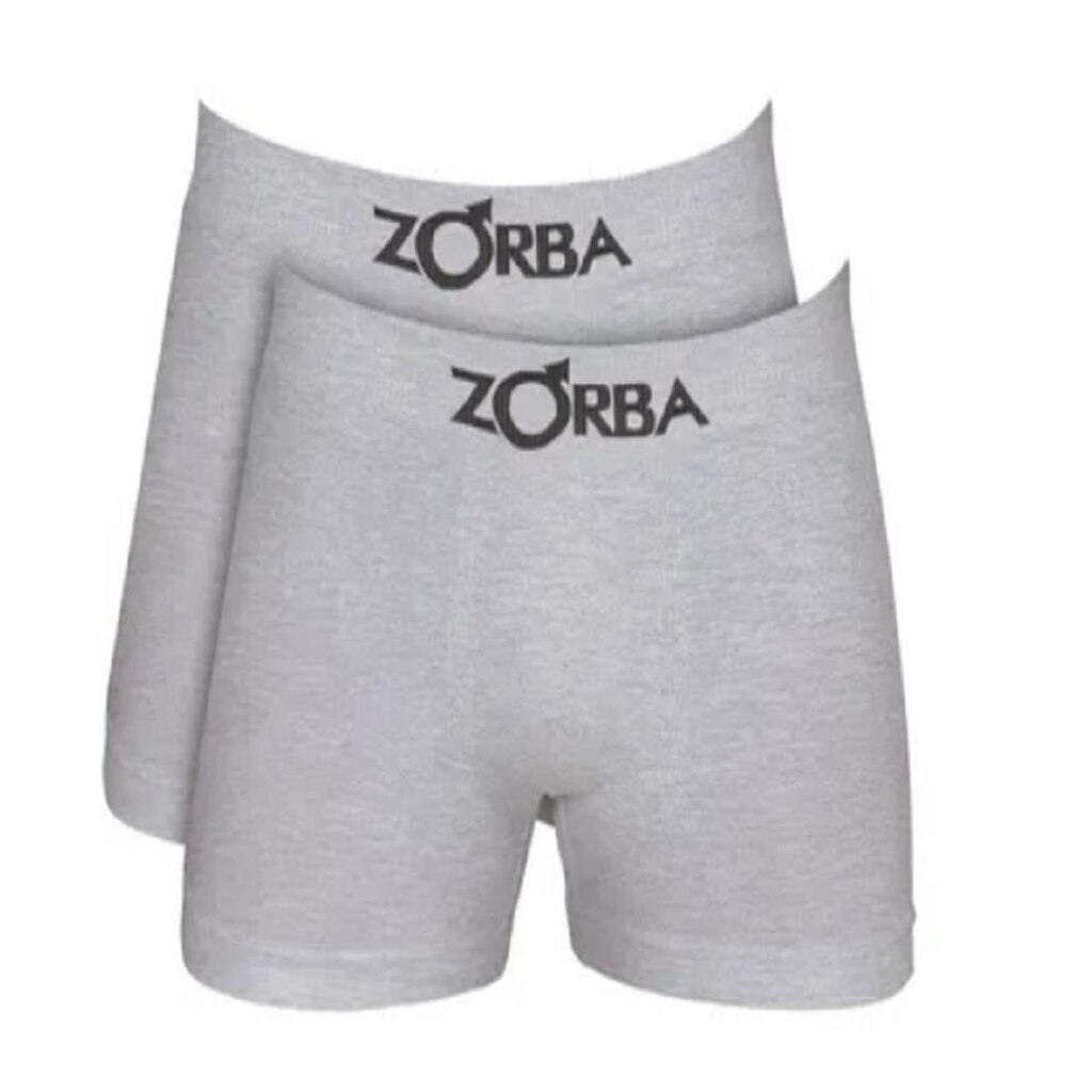 Kit Com 10 Cuecas Boxer Algodão Sem Costura Zorba 781