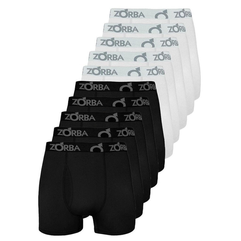 Kit com 10 Cuecas Boxer com Abertura Zorba 848
