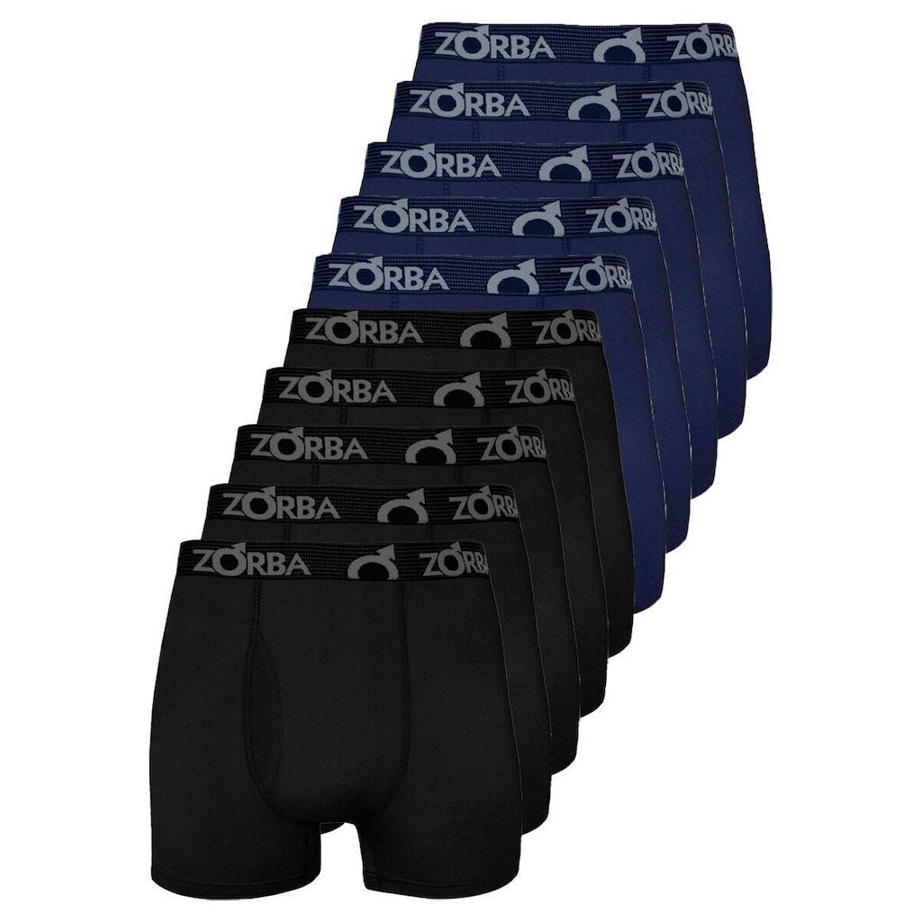 Kit com 10 Cuecas Boxer com Abertura Zorba 848