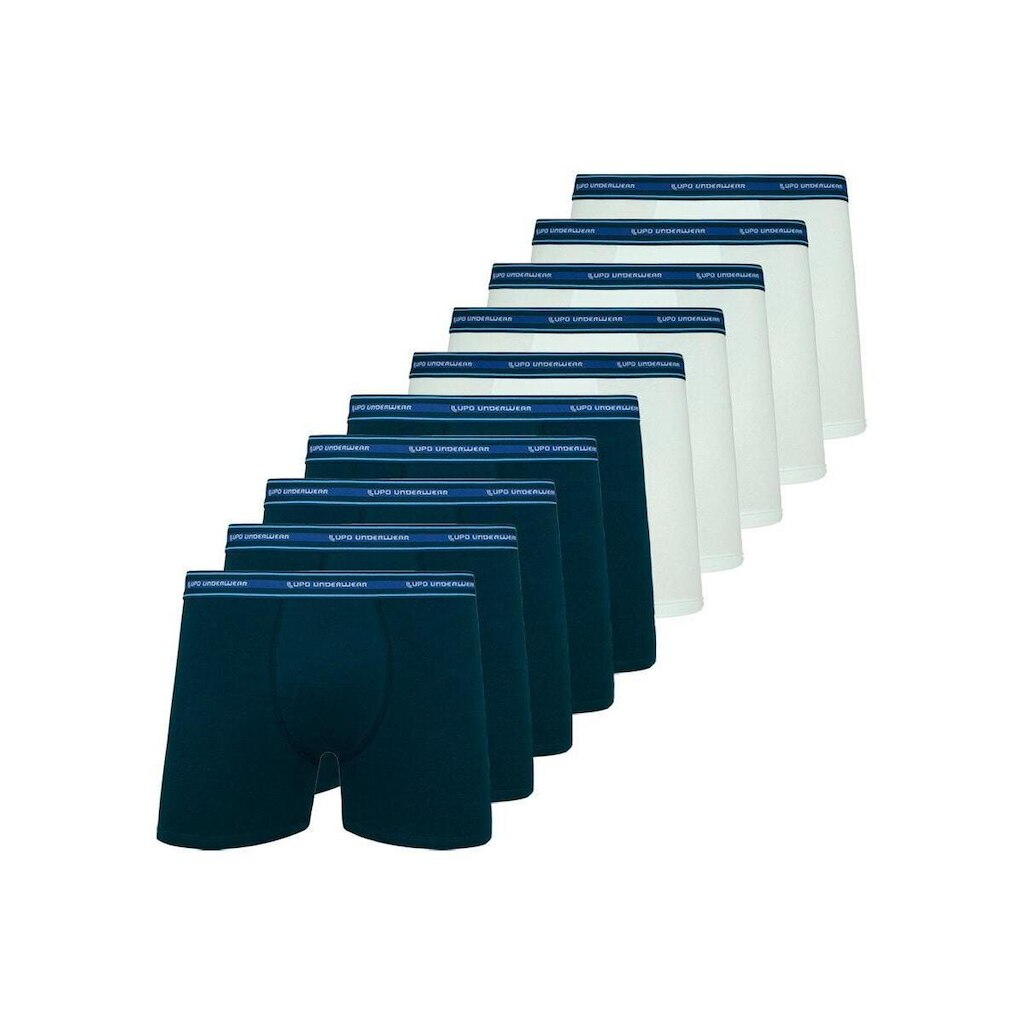Kit com 10 Cuecas Boxer Lupo 523-003