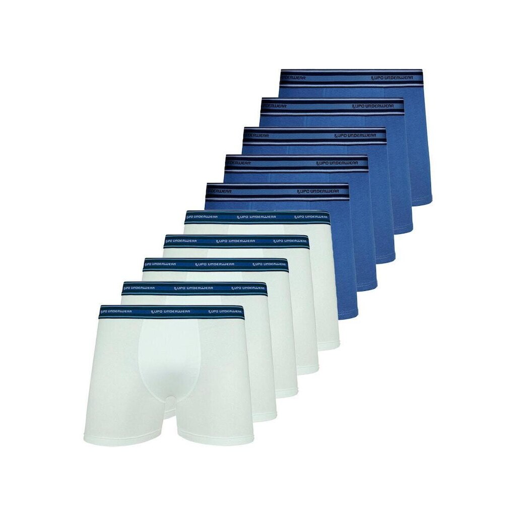 Kit com 10 Cuecas Boxer Lupo 523-003