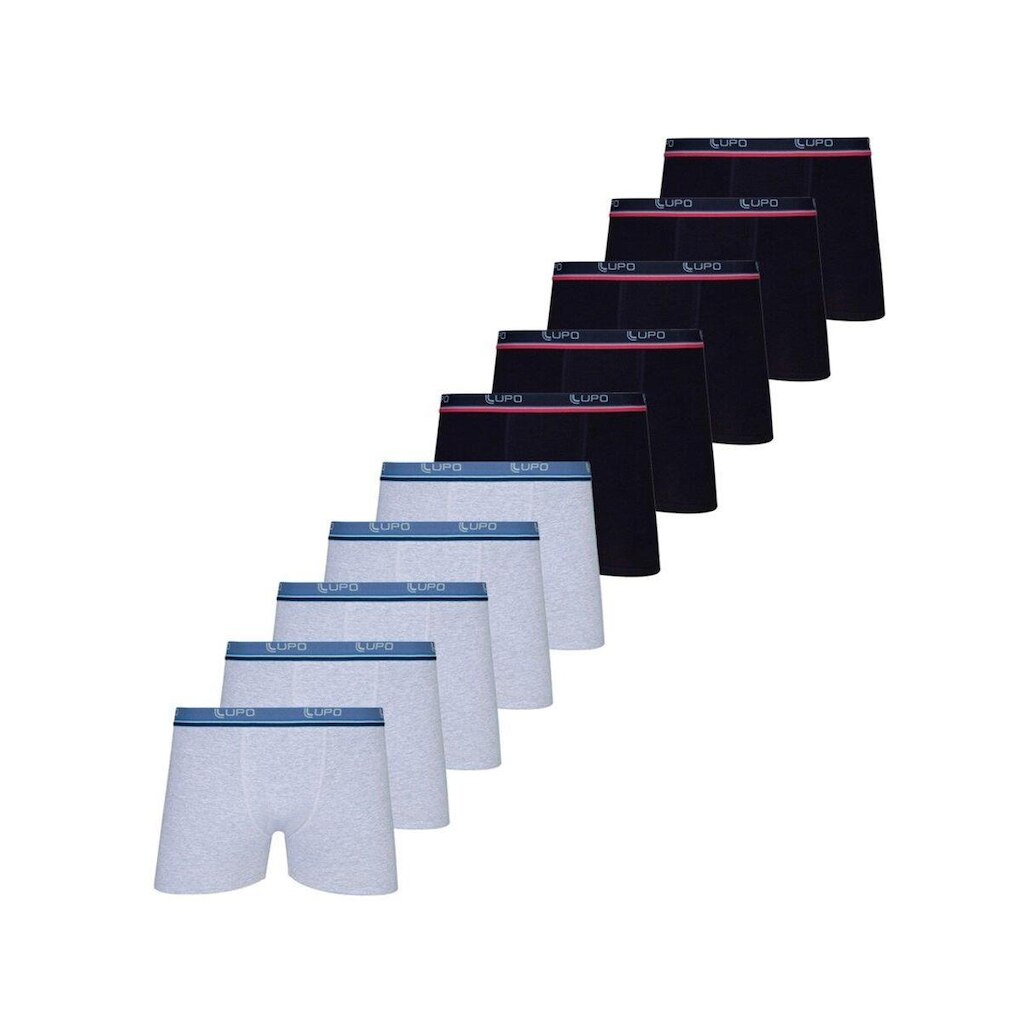 Kit com 10 Cuecas Boxer Lupo 523-910