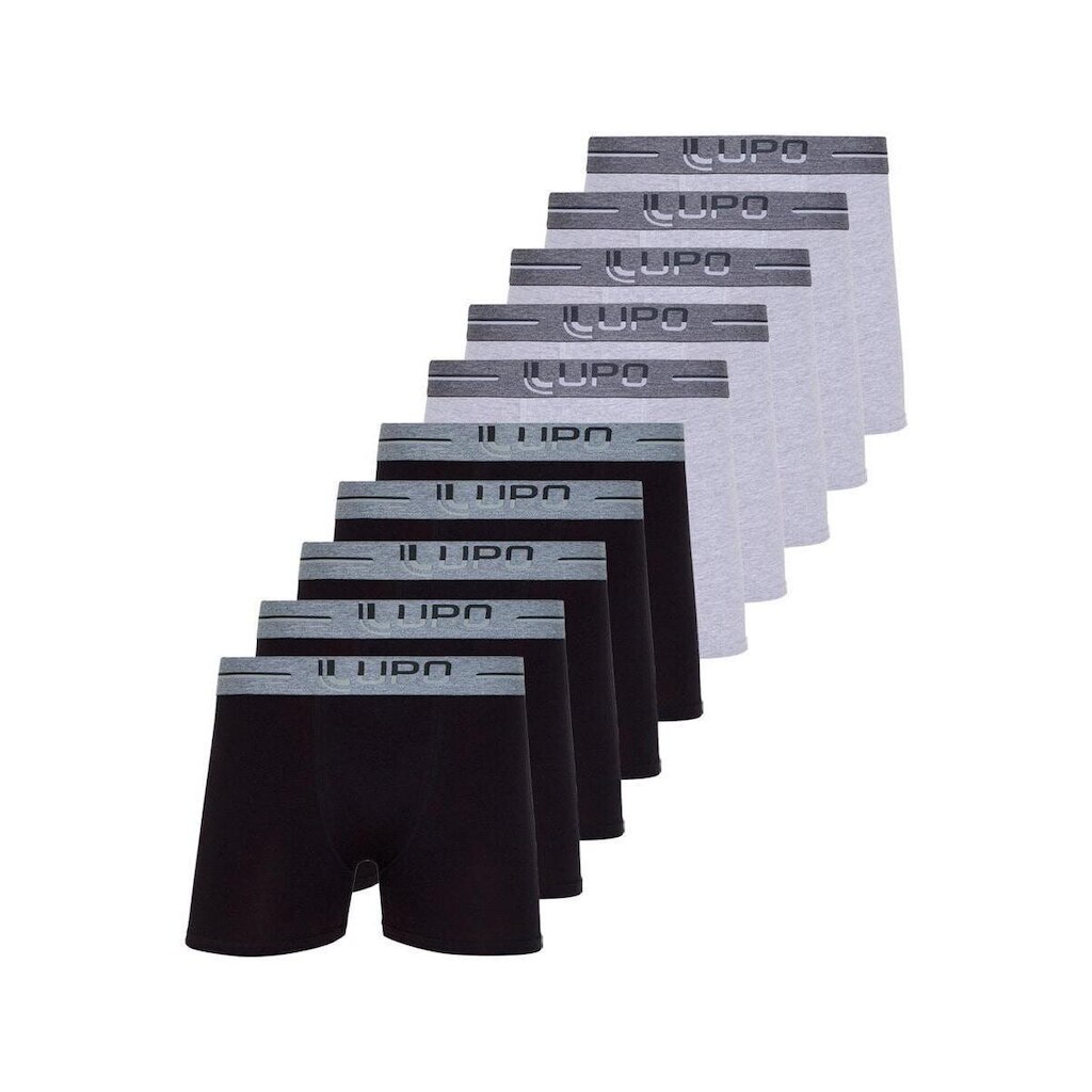 Kit com 10 Cuecas Boxer Lupo 784-016