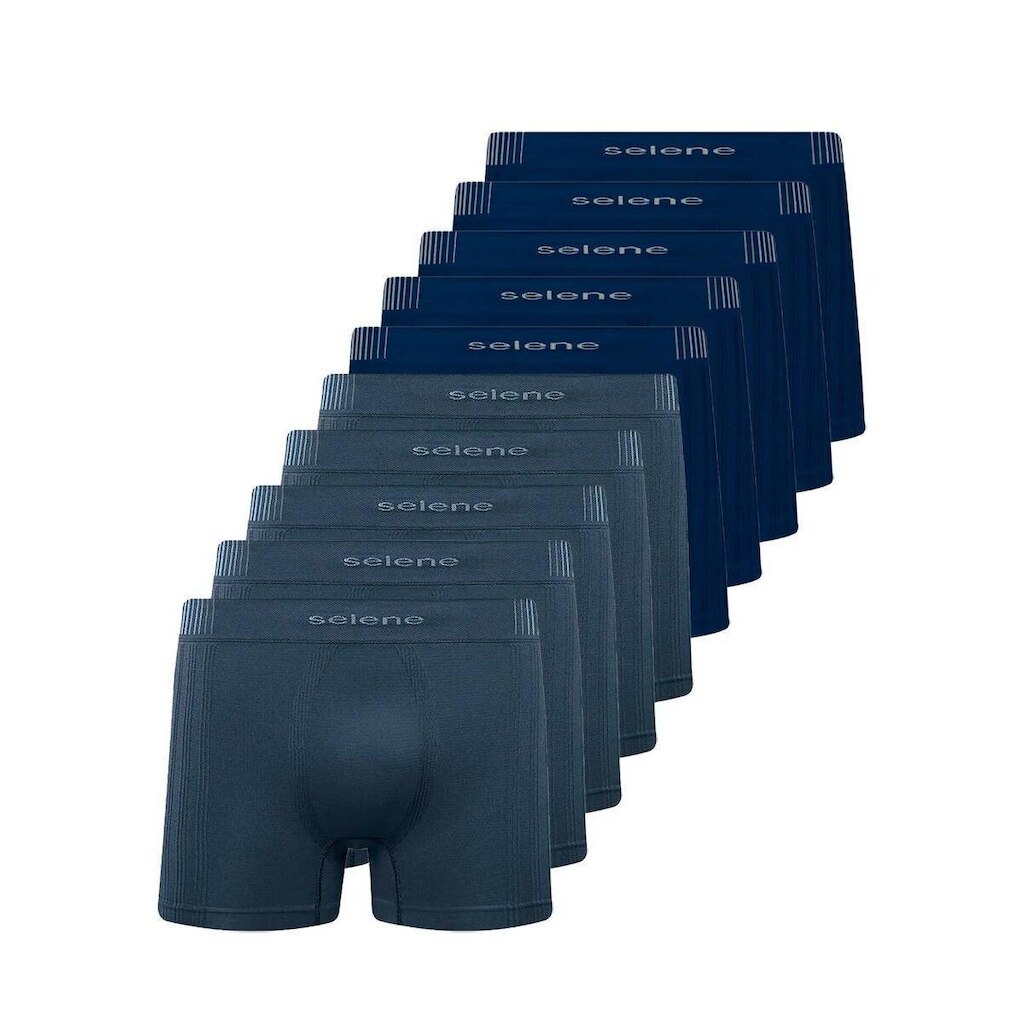 Kit com 10 Cuecas Boxer Selene 11070-002/003/440