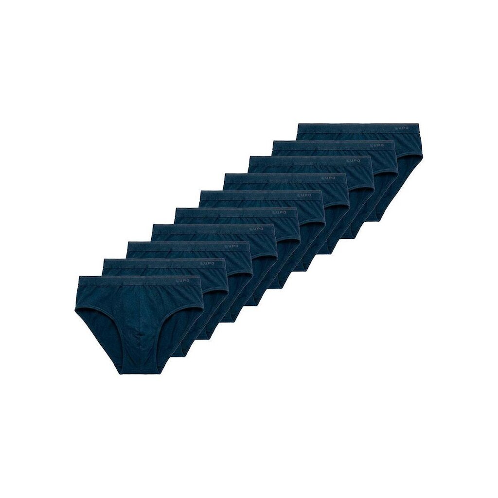 Kit com 10 Cuecas Slip Lupo 485-003