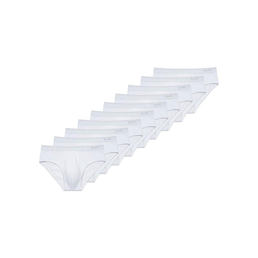 Kit com 10 Cuecas Slip Lupo 485-003
