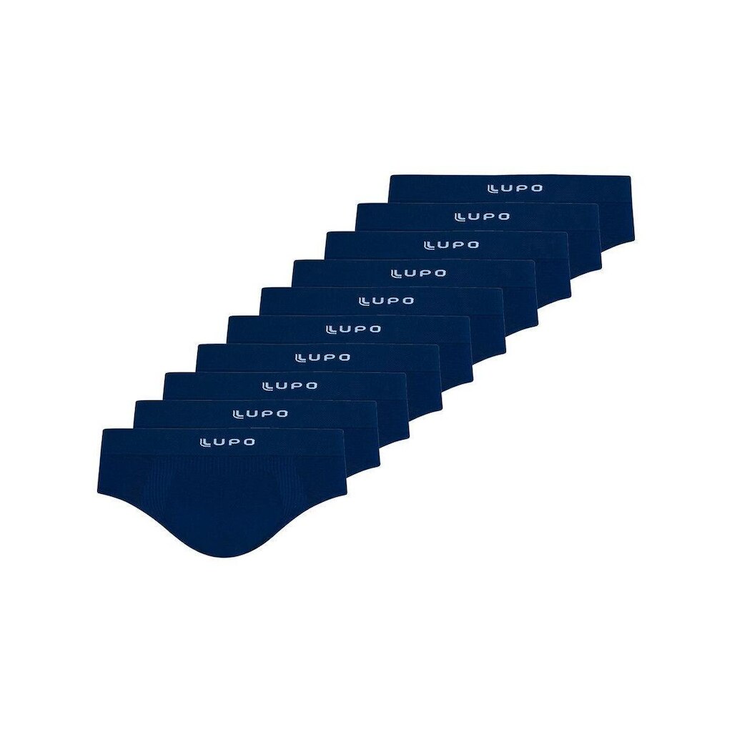 Kit com 10 Cuecas Slip Lupo 681-001