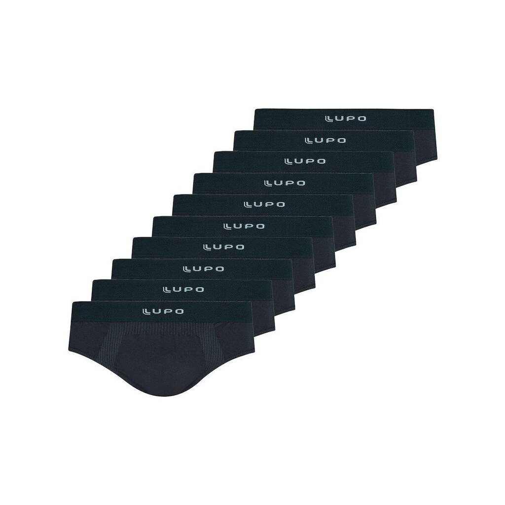 Kit com 10 Cuecas Slip Lupo 681-001