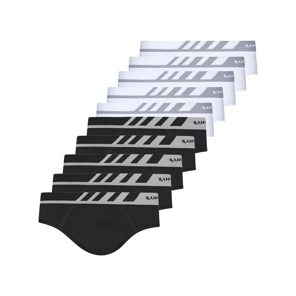 Kit com 10 Cuecas Slip Lupo 691-002 Chumbo