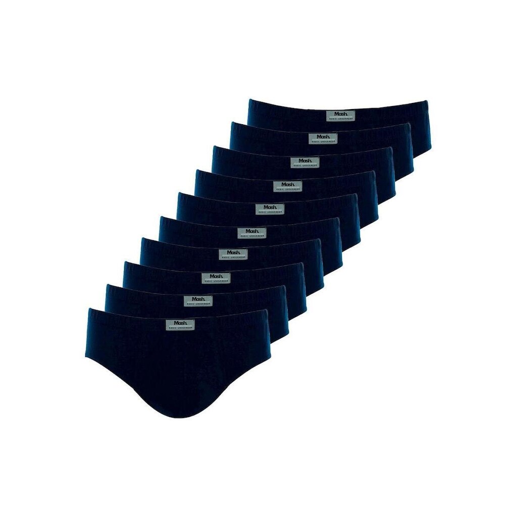 Kit com 10 Cuecas Slip Mash 074.58 Azul Marinho