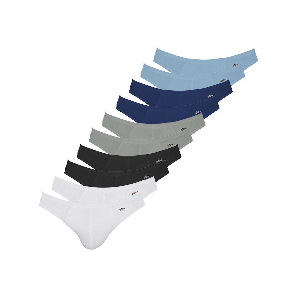 Kit com 10 Cuecas Slip Zorba 772 Branco