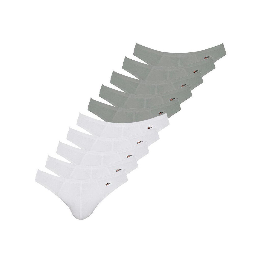 Kit com 10 Cuecas Slip Zorba 772 Branco