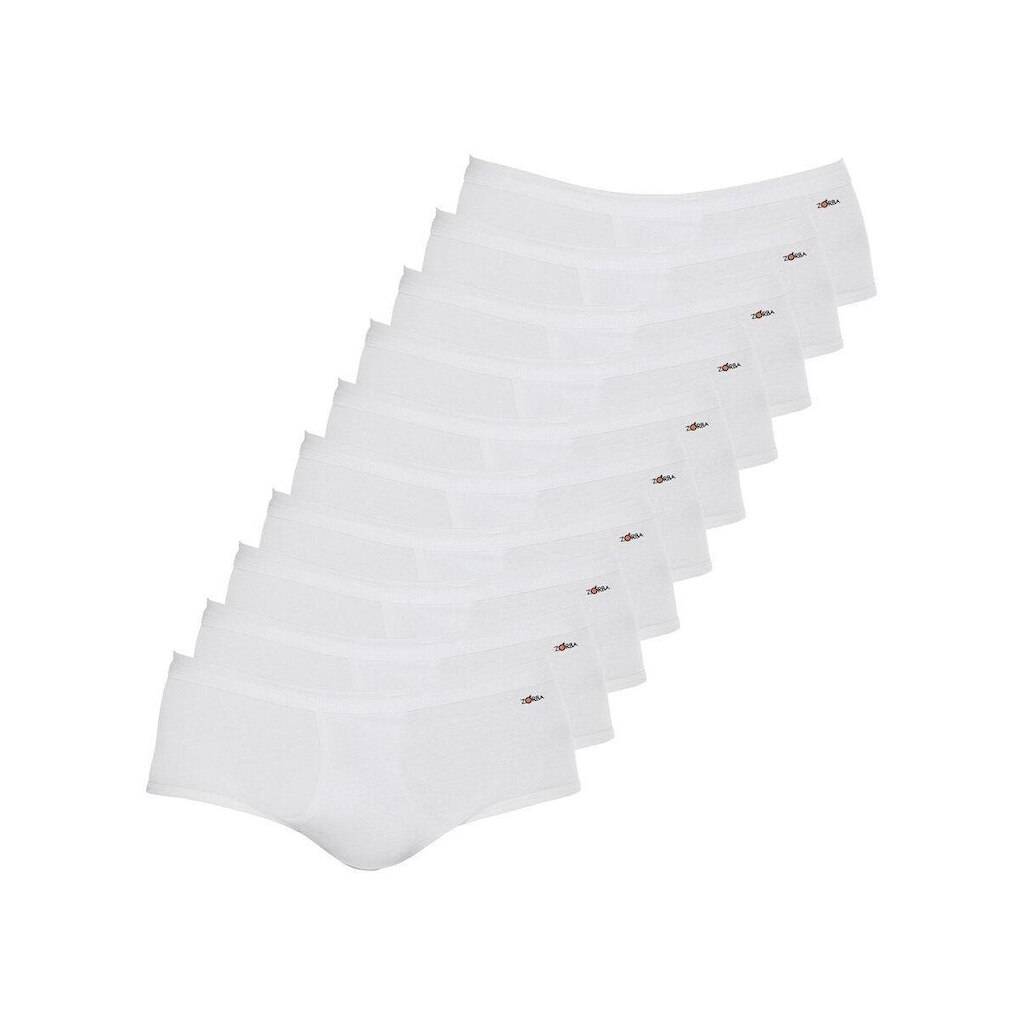 Kit com 10 Cuecas Slip Zorba com Abertura 185 Azul Marinho