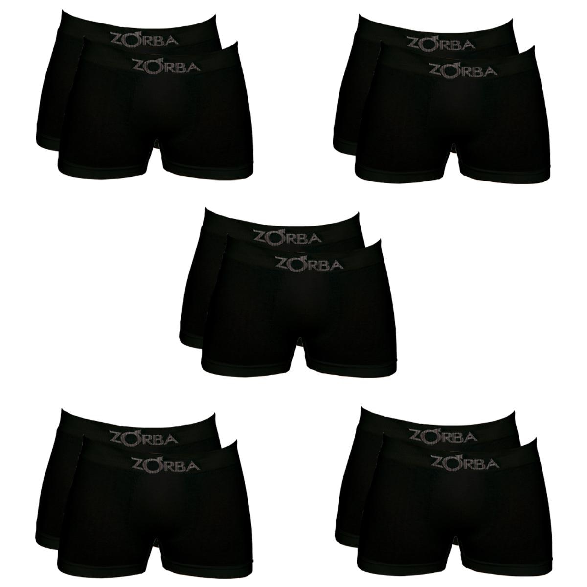 Kit Com 10 Cuecas Zorba Boxer Masculino Menor preço em Kit Com 10 Cuecas Zorba Boxer Masculino