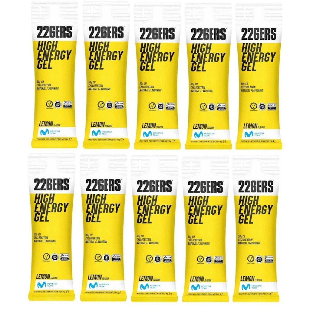 Kit com 10 Sachês Gel 226Ers High Energy