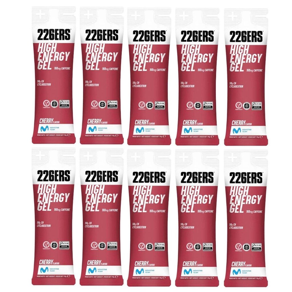 Kit com 10 Sachês Gel 226Ers High Energy