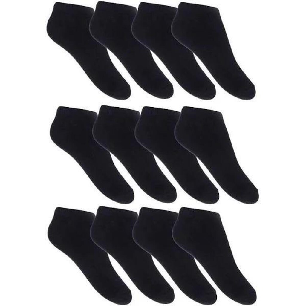 Kit Com 12 Pares De Meias Cano Baixo Masculina
