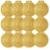 Kit com 18 Medalhas Rema Honra Ao Mérito 60mm com Fita Ouro 4460 - Ouro