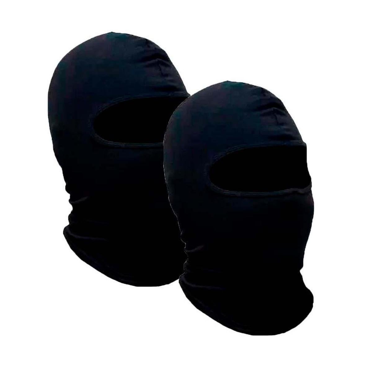 Kit com 2 Balaclava Básica Touca Ninja com Proteção UV - Preto - Único ...