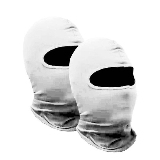 Kit com 2 Balaclava Touca Ninja Básica com Proteção UV - Branco - Único - Homem - Branco Menor preço em Kit com 2 Balaclava Touca Ninja Básica com Proteção UV - Branco - Único - Homem - Branco