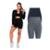 Kit Com 2 Bermuda Short Legging Academia Fitness Feminina - Cinza