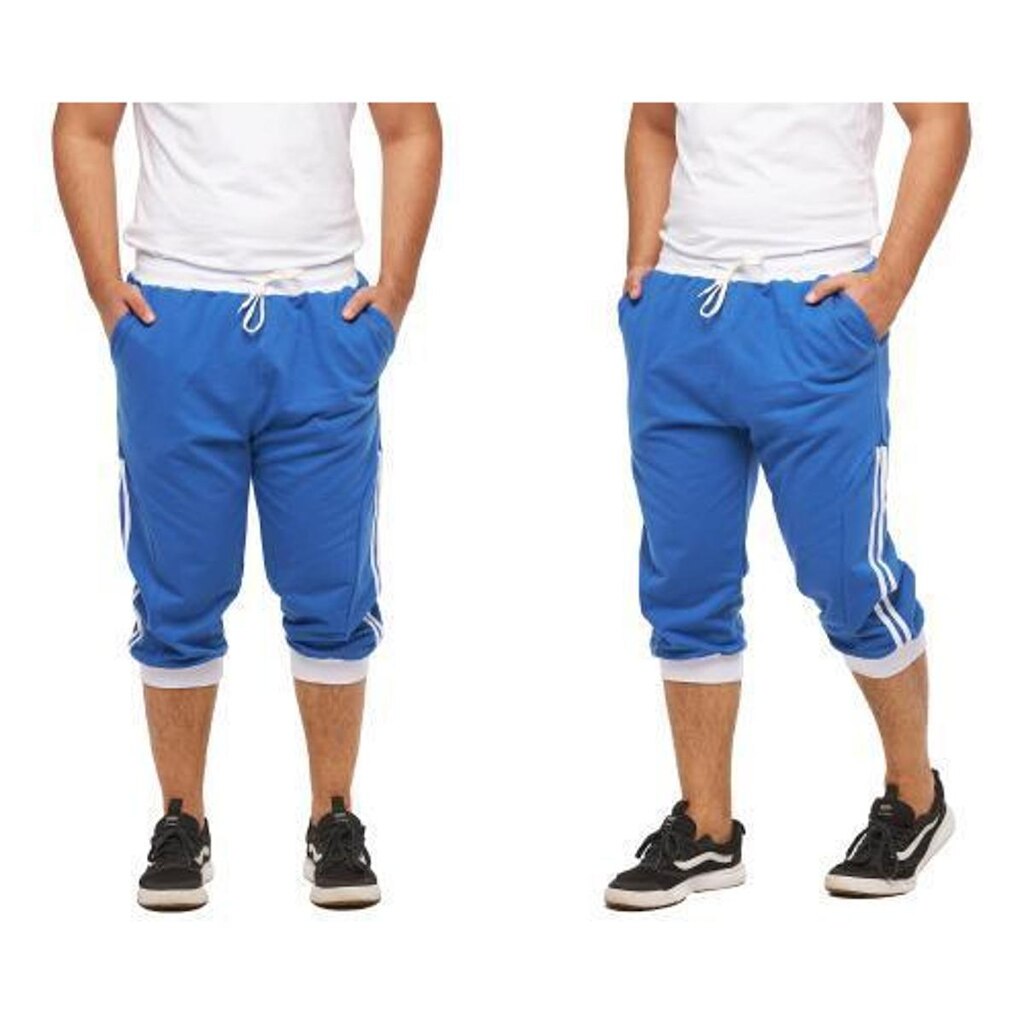 Kit com 2 Bermudas de Moletom Masculina Jogging Treino Hip Hop Dance