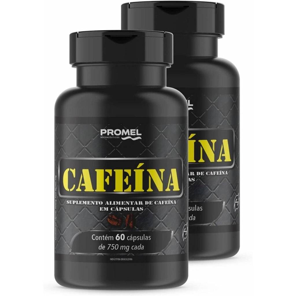 Kit Com 2 Cafeína 60 Capsulas de 500mg Promel