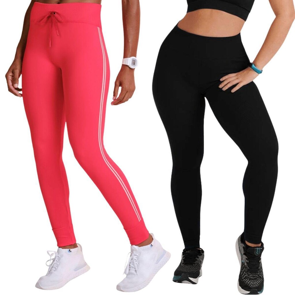 Kit com 2 Calças Leggings Legs Lupo Levanta Bumbum