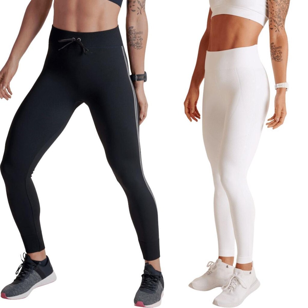 Kit com 2 Calças Leggings Legs Lupo Levanta Bumbum
