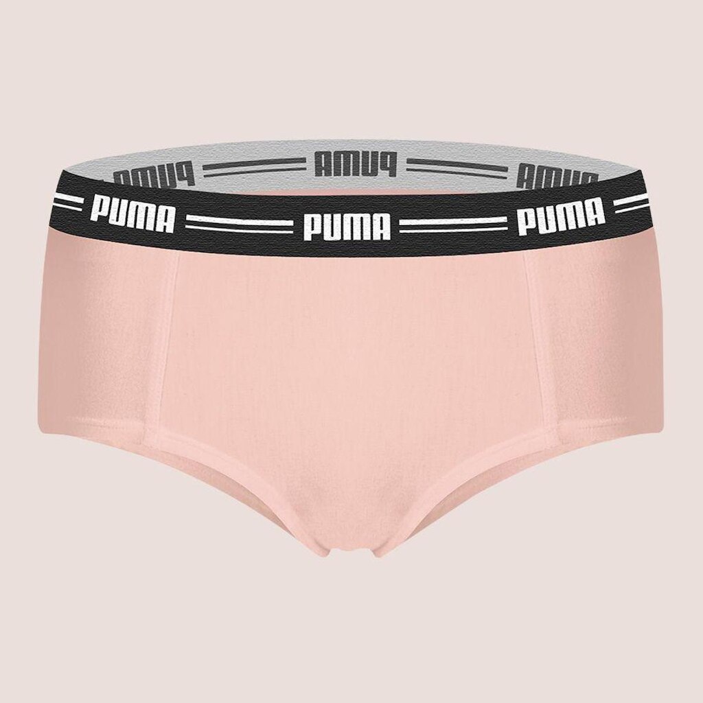 Kit Com 2 Calcinhas Boxer Feminina Puma Modal Com Toque Macio Adulta